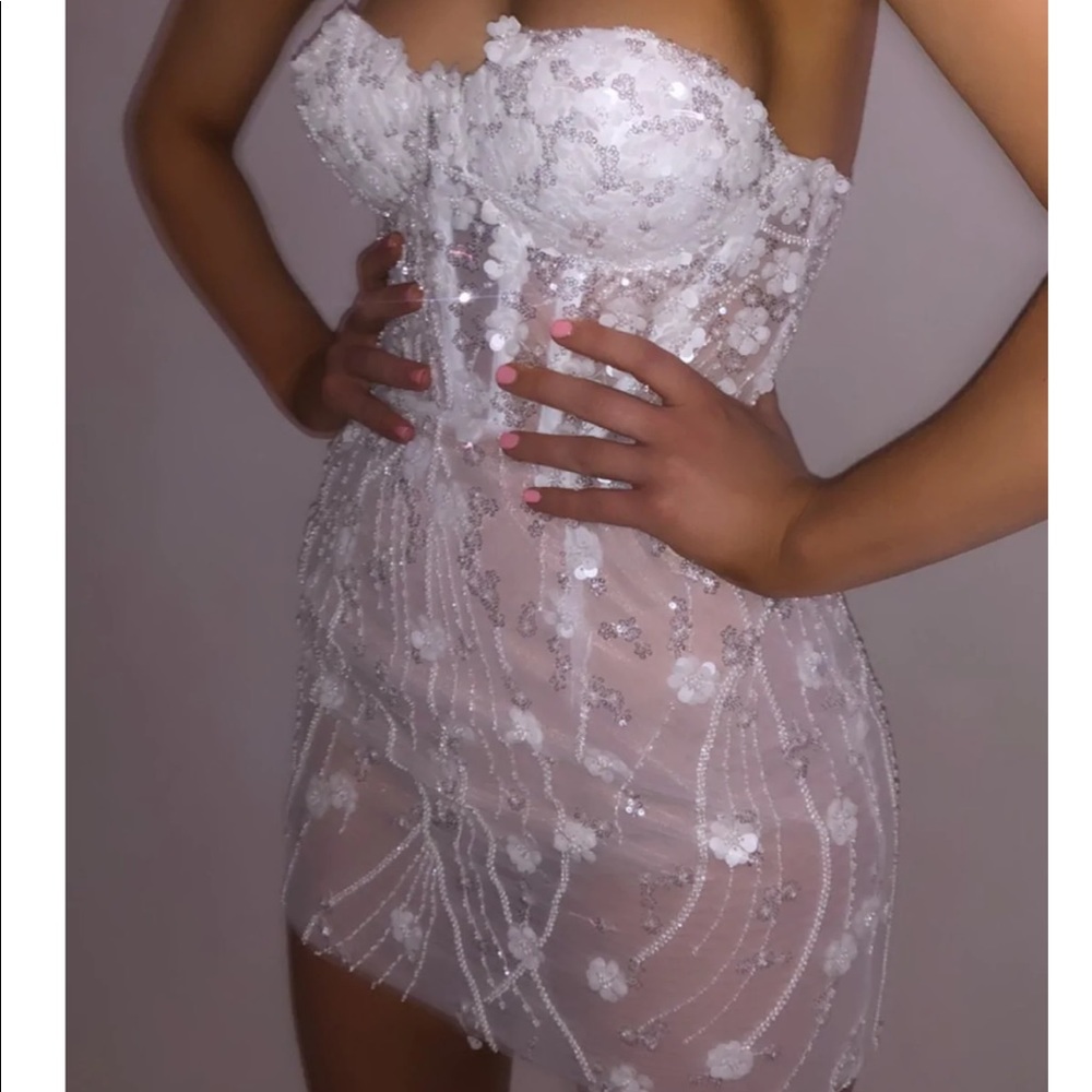 Handmade embellished Bridal Dress